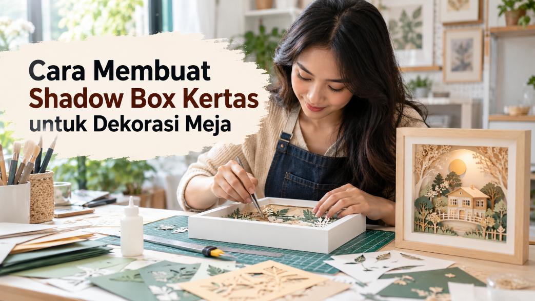 Cara Membuat Shadow Box Kertas untuk Dekorasi Meja
